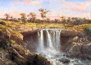 Louis Buvelot One of the Falls of the Wannon USA oil painting artist
